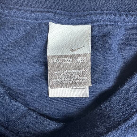 Nike Hoops T-Shirt Men’s 2XL Navy Blue‎ 03 Basketball Graphic Tee Vintage Y2K - Picture 8 of 13